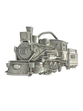 Vintage 1981 Locomotive No 165 Great American Buckle Chicago Train Belt Buckle